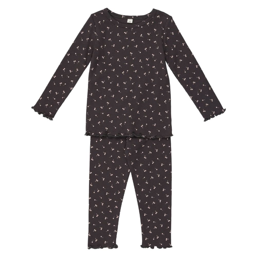 Pouf Baby's Cherry Print Set In Ash